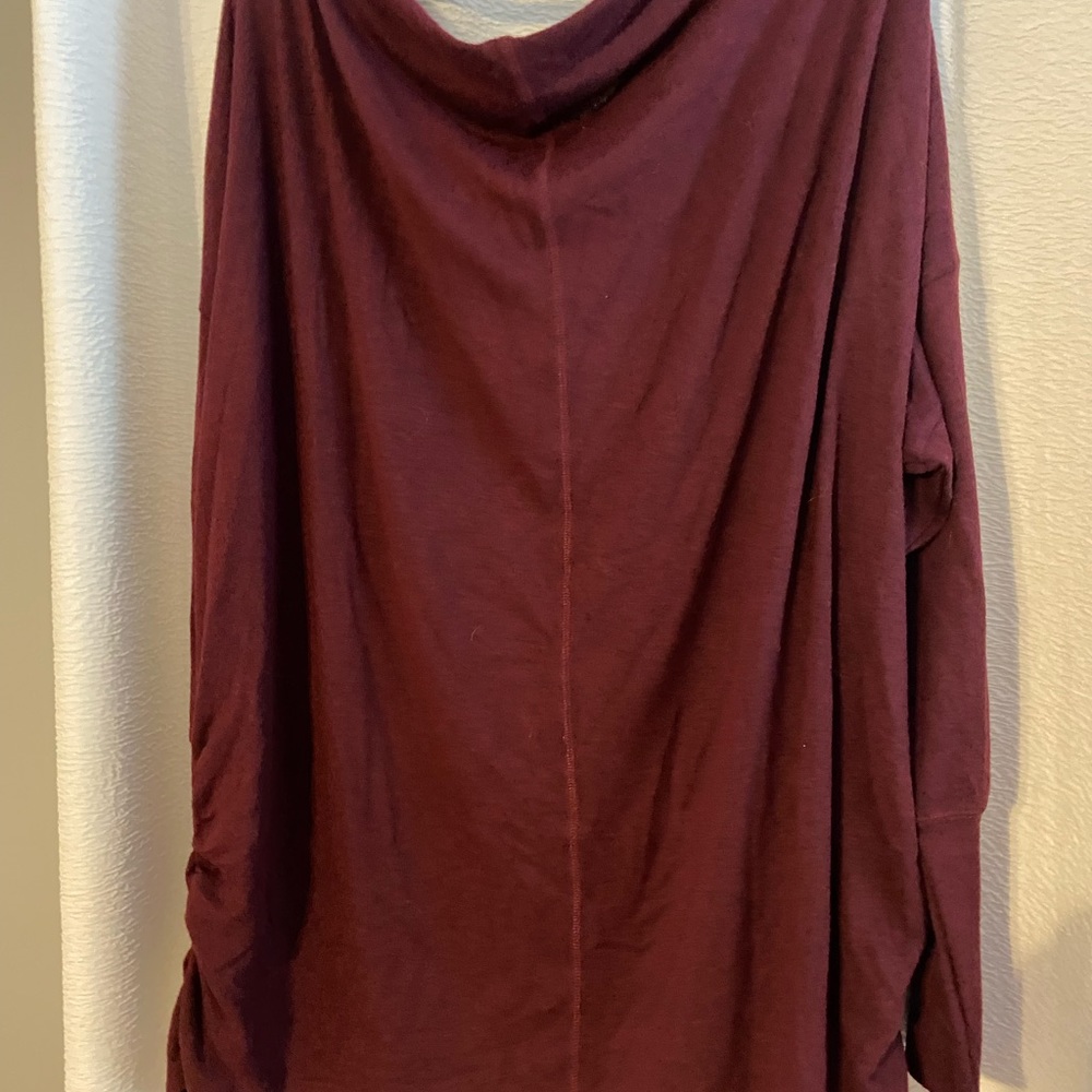 Maurices cowl neck burgundy sweater. Size 3
